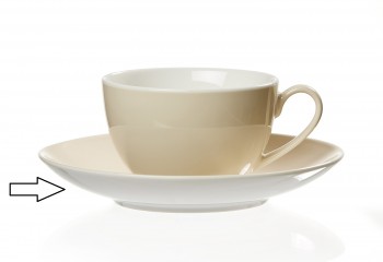 Flirt Untertasse für Cappuccinotasse creme