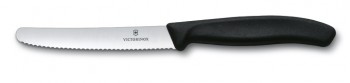 Victorinox Tomatenmesser Wellenschliff 11cm schwarz